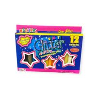 Plastelina cu sclipici 12buc/set,Engross