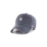 47brand șapcă de baseball din bumbac MLB New York Yankees culoarea bleumarin, cu imprimeu  B-BSRNR17GWS-VN