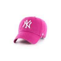 47brand șapcă de baseball din bumbac MLB New York Yankees culoarea roz, cu imprimeu