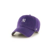 47brand șapcă de baseball din bumbac MLB New York Yankees culoarea violet, cu imprimeu  B-BSRNR17GWS-PP