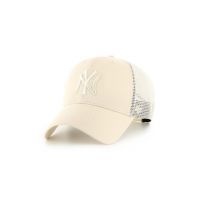 47brand șapcă MLB New York Yankees culoarea bej, cu imprimeu  B-BRANS17CTP-NT