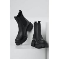 Answear Lab ghete chelsea de piele X limited collection NO SHAME femei, culoarea negru, cu platforma