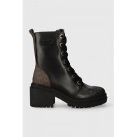 MICHAEL Michael Kors cizme de piele Hanley femei, culoarea negru, cu toc drept, 40F3HYME5L