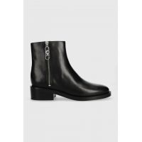 MICHAEL Michael Kors cizme de piele Regan femei, culoarea negru, cu toc plat, 40F3RGME5L