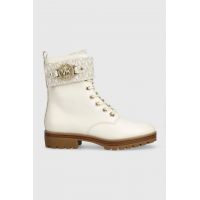 MICHAEL Michael Kors cizme de piele Rory femei, culoarea bej, cu toc plat, 40F3ROFE1L