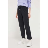 Abercrombie & Fitch pantaloni de trening culoarea negru, neted