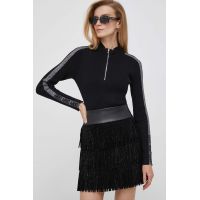 Dkny fusta culoarea negru, mini, drept
