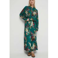 Medicine fusta culoarea verde, maxi, evazati