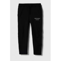 Abercrombie & Fitch pantaloni de trening pentru copii culoarea negru, neted