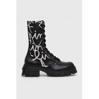 Desigual bocanci femei, culoarea negru, toc pana, 23WSTP02.2000