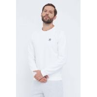 adidas Originals bluza barbati, culoarea alb, cu imprimeu
