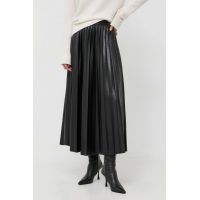 BOSS fusta culoarea negru, maxi, evazati