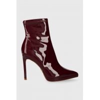 Steve Madden botine Kaylani femei, culoarea bordo, cu toc cui, SM19000030