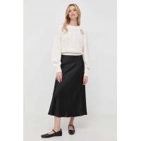 BOSS fusta culoarea negru, maxi, evazati