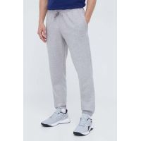 adidas pantaloni de trening culoarea gri, melanj