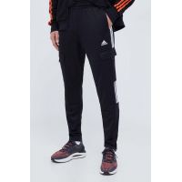 adidas pantaloni de trening culoarea negru, cu imprimeu  IA3067