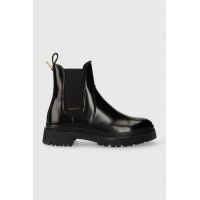 Gant ghete chelsea de piele Aligrey femei, culoarea negru, cu platforma, izolat, 27551324.G00