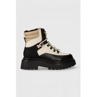 Pepe Jeans bocanci QUEEN FUNNY femei, cu toc plat, izolare usoara, PLS50499