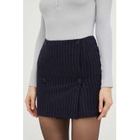 Silvian Heach fusta culoarea albastru marin, mini, drept