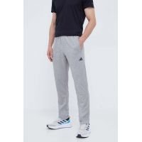 adidas Performance pantaloni de antrenament Game and Go culoarea gri, melanj