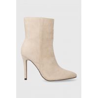Answear Lab botine femei, culoarea bej, cu toc cui