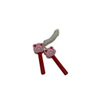 Coarda de sărit cu maner lemn cu figurine 2 m engros