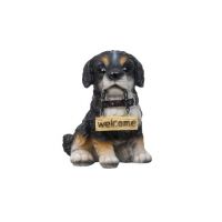 Decoratiune pentru gradina, din rasina, model catel, inaltime 14cm / ZTS 8022 Engros