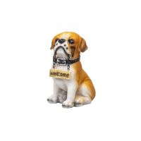 Decoratiune pentru gradina, din rasina, model catel, inaltime 14cm / ZTS 8024 Engros