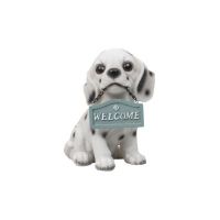 Decoratiune pentru gradina, din rasina, model catel, inaltime 16cm / ZTS 8017 Engros