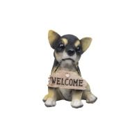 Decoratiune pentru gradina, din rasina, model catel, inaltime 20cm / ZTS 8014 Engros