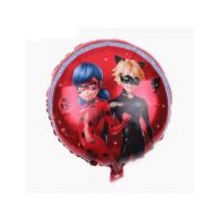 En-gros Balon din folie metalizata, figurine animate, cu bat pentru sustinere, 44.5×50cm