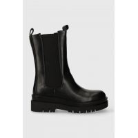 Answear Lab cizme femei, culoarea negru, cu platforma