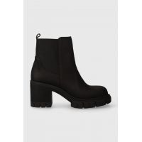 Charles Footwear ghete chelsea de piele Sophie femei, culoarea negru, cu toc drept, Sophie.Boots.Black