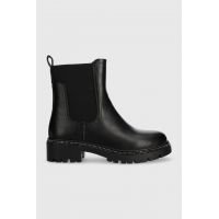 Answear Lab cizme femei, culoarea negru, cu toc plat