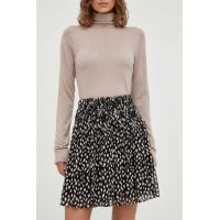 Lovechild fusta culoarea negru, mini, evazati