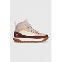 Timberland pantofi GS Motion6 Mid F/L WP femei, culoarea bej, cu toc plat, TB0A2MVHDR11