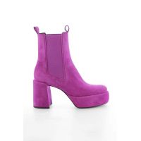 Kennel & Schmenger botine din piele intoarsa Clip femei, culoarea roz, cu toc drept, 21-60010.394