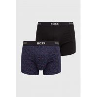 BOSS boxeri 2-pack barbati, culoarea albastru marin
