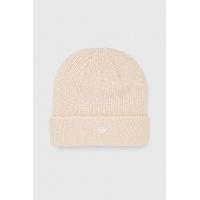 adidas Originals caciula culoarea bej, din tesatura neteda