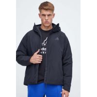 adidas geaca barbati, culoarea negru, de iarna