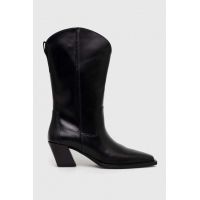 Vagabond Shoemakers cizme de piele ALINA femei, culoarea negru, cu toc drept, 5421.501.20