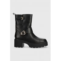 MICHAEL Michael Kors cizme de piele Perry femei, culoarea negru, cu toc drept, 40F3PYME5L