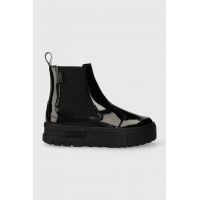 Puma cizme Mayze Chelsea Jelly Wns femei, culoarea negru, cu toc plat