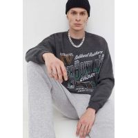 Abercrombie & Fitch bluza x NFL barbati, culoarea gri, cu imprimeu