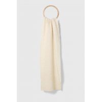 American Vintage esarfa din amestec de lana culoarea bej, neted