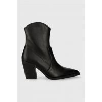 Answear Lab botine femei, culoarea negru, cu toc drept