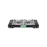 Aragaz camping cu 2 ochiuri, aprindere electrica, putere 2x2.5kw / ZTS 5618 Engros