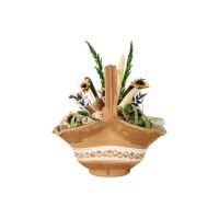Aranjament, cos mare din ceramica cu flori / EXT 10163 Engros