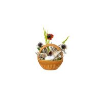 Aranjament, cos mic din ceramica cu flori / EXT 10164 Engros