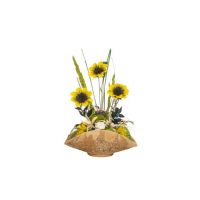 Aranjament, cosulet din ceramica cu flori / EXT 10164_1 Engros